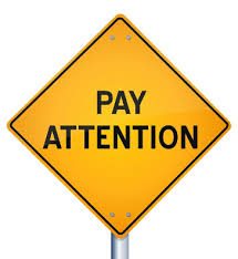 tips to protect your assets - pay attention sign