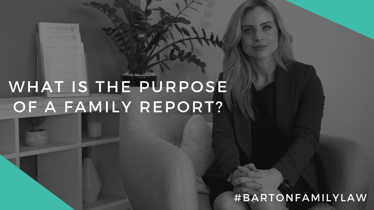 what is the purpose of the family report? 